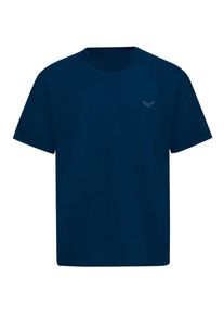 TRIGEMA Damen T-Shirt "TRIGEMA Heavy Oversized T-Shirt", blau, casual, Gr. S, 100% Baumwolle, Shirts