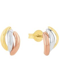 Amor Damen Paar Ohrstecker "2013772", Gelbgold 375, gold, Gelbgold 375, Ohrringe