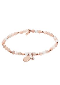 Fossil Damen Armband "MOTIFS, JA6945791", Metall, rosa, Metall, Armbänder, mit Glasstein, Mondstein