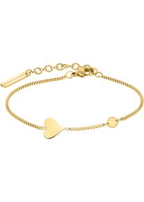 Damen Armband "Schmuck Geschenk Edelstahl Armkette Herz, LJ-0509-B-20, LJ-0510-B-20", Edelstahl, gold, Liebeskind Berlin, Edelstahl, Armbänder