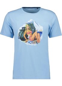Ragman Herren T-Shirt, blau, casual, Gr. XXL, Baumwolle, Shirts