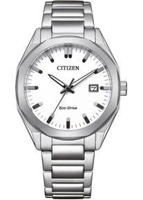 Citizen Herren Solaruhr, silber, Armbanduhren, Armbanduhr, Herrenuhr, Datum, Edelstahlarmband
