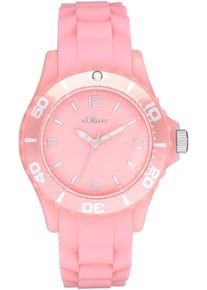 s.Oliver Kinder Quarzuhr, rosa, Armbanduhren, Armbanduhr, Kinderuhr, analog, Silikonarmband, Geschenkidee