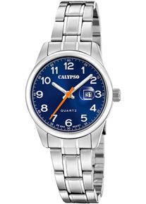 Calypso Watches Damen Quarzuhr "Basic", silber, Armbanduhren, Armbanduhr, Damenuhr, Edelstahlarmband, analog, Tag
