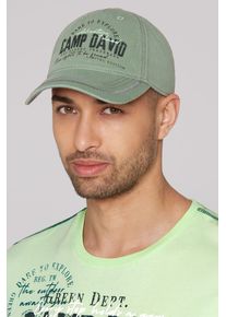 CAMP DAVID Damen Baseball Cap, grün, casual, bedruckt, bestickt, Baumwolle, Caps, mit Belüftungslöcher