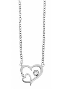 Adelia´s ADELIA ́S Damen Kette mit Anhänger, unbekannt, Edelstahlsilber, herz, Edelstahl, Halsketten