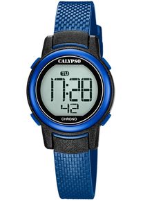 Calypso Watches Damen Chronograph "Digital Crush", blau, Armbanduhren, Armbanduhr, Quarzuhr, Damenuhr, Digitalanzeige, Datum, Stoppfunktion