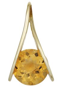 Jobo Damen Ketten-Anhänger "Anhänger mit Citrin", Gelbgold 375, gelb, Gelbgold 375, Schmuckanhänger, 375 Gold