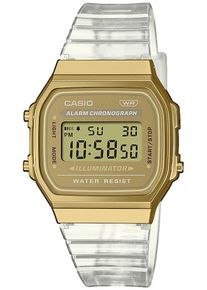 CASIO VINTAGE Damen Chronograph, transparent, Armbanduhren, Quarzuhr, Armbanduhr,Damenuhr, Herrenuhr, Digitaluhr, Edelstahlarmband