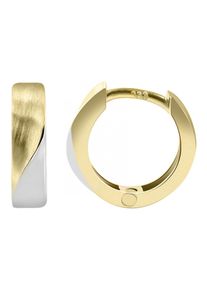 Adelia´s ADELIA ́S Damen Paar Creolen, Damen, Gelbgold 333, silber, Gelbgold 333, Ohrringe