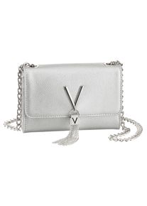 Valentino Handbags VALENTINO BAGS Damen Umhängetasche "DIVINA", silber, Lederimitat, Taschen, Handtasche Damen Tasche Damen Schultertasche Kettentasche