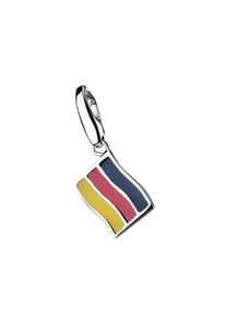 Damen Charm-Einhänger "Flagge Deutschland, Silber 925", bunt, Giorgio Martello MILANO, Silber 925 (Sterlingsilber), Charms