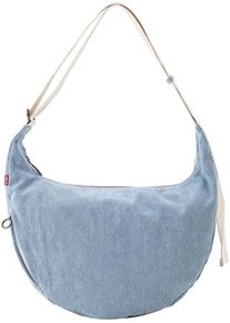 Levi's LEVI'S Damen Umhängetasche "BROOKLYN MEDIUM SHOULDER BAG", blau, Denim/Jeans, Baumwolle, unifarben, Taschen, mit Umhängegurt