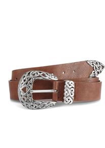 Lascana Damen Hüftgürtel "Hosengürtel", braun, casual,modisch, Gr. 80, unifarben, Lederimitat, Gürtel, mit Schnalle im Western Look, Gürtel,
