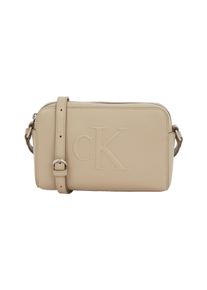Damen Messenger Bag "SCULPTED EW CAMERA BAG20", Calvin Klein Jeans, grau, Lederimitat, unifarben, Taschen, kleine Umhängetasche, Schultertasche Damen
