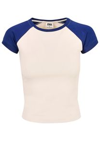 Urban Classics Herren Kurzarmshirt "Urban Classics Damen", blau, casual, Gr. XS, unifarben, 95% Baumwolle, 5% Elasthan, Shirts