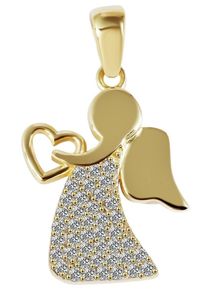 Adelia´s ADELIA ́S Damen Ketten-Anhänger "Neuheit 2025 - trendiger Engel Anhänger aus 333 Gold", Gelbgold 333-Gold, gold, Gelbgold 333, Gold, Schmuckanhänger