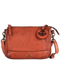 Harbour 2nd Damen Umhängetasche "Tiani", braun, Leder, Taschen, Schultertasche Handtasche Damen Tasche Damen mit Logoanhänger