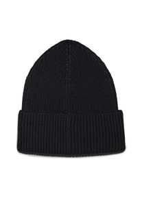 Calvin Klein Damen Strickmütze "CK METAL CHUNKY BEANIE & SCARF", schwarz, casual, unifarben, Strick, Wollmischung, Mützen, mit Logozeichen