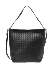 Marc O'Polo MARC O'POLO Damen Umhängetasche "mit Flechtstruktur", schwarz, Leder, unifarben, Taschen