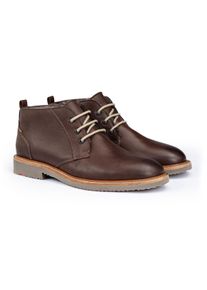 Lloyd Herren Winterstiefelette "Darrow", Gr. 12, braun, Leder, casual, Schuhe, Business Stiefel, Schnürstiefelette mit Lammfell-Innenausstattung