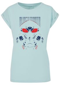 ABSOLUTE CULT Herren T-Shirt "ABSOLUTE CULT Damen Ladies Aquaman - Black Manta T-Shirt", blau, casual, Gr. S, unifarben, 100% Baumwolle, Shirts