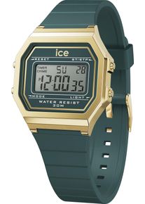 Ice Watch ICE-WATCH Damen Chronograph "ICE digit retro - Small", grün, Armbanduhren, Armbanduhr, Quarzuhr, Damenuhr, Silikonarmband, Datum