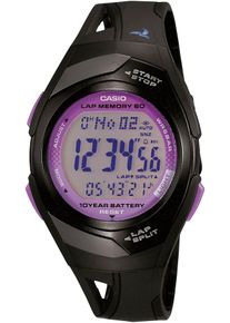 Damen Chronograph, schwarz, CASIO TIMELESS COLLECTION, Armbanduhren, Quarzuhr, Armbanduhr, Damenuhr, Jugendliche, Digitaluhr