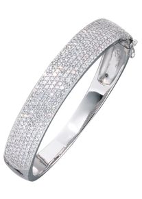 Jobo Damen Armreif, Silber 925 (Sterlingsilber), silber, Silber 925 (Sterlingsilber), Armbänder, 925 Silber mit Zirkonia