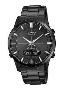 CASIO FUNK Herren Funkchronograph, schwarz, Armbanduhren, Solaruhr, Armbanduhr, Herrenuhr, Funkuhr, Titanarmband, Saphirglas