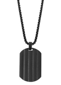 Adelia´s ADELIA ́S Damen Kette mit Anhänger "Neuheit 2025 - Unisex Edelstahl Halskette mit Anhänger", unbekannt, Edelstahl, schwarz, Edelstahl, Halsketten