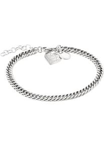 Damen Armband "Schmuck Geschenk Edelstahl Armkette Herz, LJ-0854-B-21", Edelstahl, silber, Liebeskind Berlin, Edelstahl, Armbänder