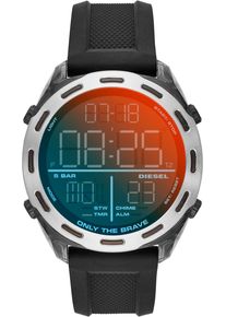 Diesel Herren Chronograph "CRUSHER", schwarz, Armbanduhren, Quarzuhr, Armbanduhr, Herrenuhr, Datum, digitale Anzeige,Stoppfunktion
