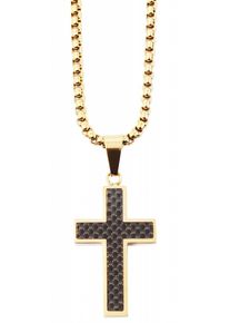 Adelia´s ADELIA ́S Damen Kette mit Anhänger "Neuheit 2025 - Unisex Edelstahl Halskette mit Anhänger Kreuz", unbekannt, Edelstahlgold, kreuz, Edelstahl,