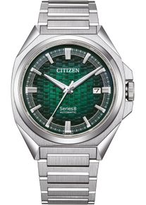 Citizen Herren Automatikuhr "Series 8", silber, Armbanduhren, Armbanduhr, Herrenuhr, Mechanische Uhr, Saphirglas, Edelstahlarmband