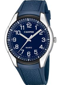 Calypso Watches Herren Quarzuhr "Street Style", blau, Armbanduhren, Armbanduhr, Herrenuhr, Kautschukarmband
