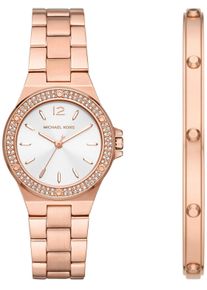 Michael Kors Damen Quarzuhr "LENNOX", rosa, Armbanduhren, Armbanduhr, Damenuhr, ideal auch als Geschenk, Edelstahlarmband