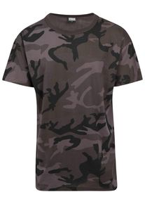 Urban Classics Herren Kurzarmshirt "Urban Classics Herren Camo Oversized Tee", grün, casual, Gr. S, gemustert, 60% Baumwolle, 40% Polyester, Shirts