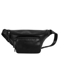 Bugatti Damen Gürteltasche "CLIFF", schwarz, Leder, unifarben, leicht glänzend, Taschen, echt Leder