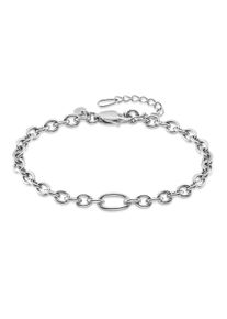 HECHTER PARIS Damen Edelstahlarmband "Schmuck Geschenk Edelstahl Armkette Ankerkette", Edelstahl, silber, Edelstahl, Armbänder