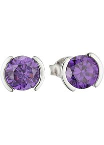 HECHTER PARIS Damen Paar Ohrstecker "Schmuck Geschenk Silber 925 Ohrschmuck Ohrringe", Silber 925 (Sterlingsilber), bunt, Silber 925