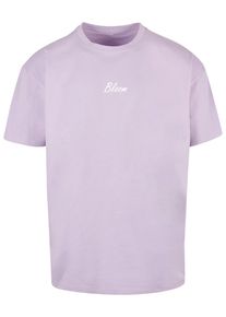 Merchcode Herren T-Shirt "Merchcode Herren Flowers Bloom Heavy Oversized Tee", lila, casual, Gr. XL, bedruckt, 100% Baumwolle, Shirts