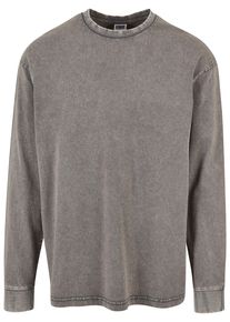 Urban Classics Herren Longsleeve "Urban Classics Herren Heavy Boxy Acid Wash Longsleeve", grau, klassisch, Gr. XL, unifarben, 100% Baumwolle, Shirts