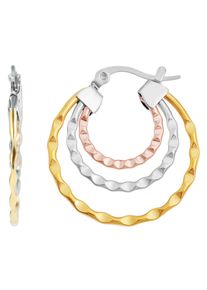Adelia´s ADELIA ́S Damen Paar Creolen "Neuheit 2025 - Damen Creolen aus Edelstahl Ø 24 mm", Damen, Edelstahl, gold, Edelstahl, Ohrringe