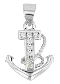 Adelia´s ADELIA ́S Damen Ketten-Anhänger "Neuheit 2025 - moderner Anker Anhänger aus 925 Sterling Silber", Silber 925 (Sterlingsilber), silber, Silber 925