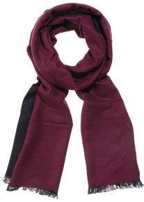 MONTI Damen Strickschal, rot, Obermaterial: 100% Viskose, Modetücher, angenehm weich, Doubleface, kurze Fransen