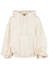 Urban Classics Damen Rundhalspullover "Urban Classics Damen Ladies Organic Oversized Terry Hoody", beige, casual, Gr. XL, unifarben, 100% Baumwolle,