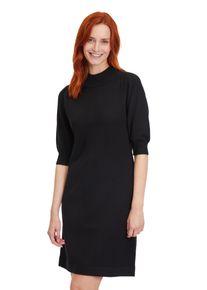 BETTY & CO BETTY & CO Damen Strickkleid "Betty & Co Strickkleid mit Stehkragen", schwarz, modisch, Gr. 36, Strick, Obermaterial: 51% Viskose, 25% Polyamid, 24%