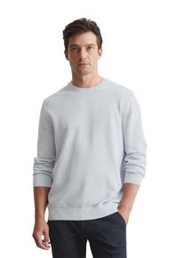 Marc O'Polo MARC O'POLO Herren Rundhalspullover "aus Bio-Baumwoll-Piqué", beige, casual, Gr. XXL, unifarben, Obermaterial: 100% Baumwolle, Pullover