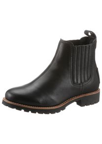 Panama Jack Damen Chelseaboots "Brigitte Igloo", Gr. 36, schwarz, Nappaleder, elegant, Schuhe, mit Lammfell-Innenausstattung